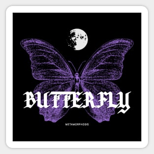 Butterfly | Metamorphosis | Aesthetic | Purple Sticker